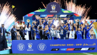 دبي تتلألأ بالأزرق احتفالا بتتويج النصر بكأس الخليج العربي