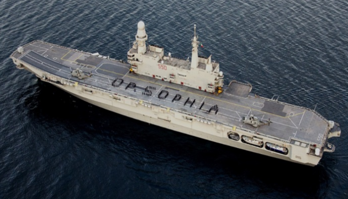 سفينة حربية أوروبية تحمل اسم العملية صوفيا