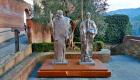 中国雕塑家塑达•芬奇与齐白石铜像 “落户”意大利芬奇市
