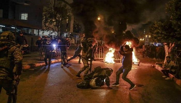 اشتباكات سابقة بين الأمن اللبناني ومتظاهرين