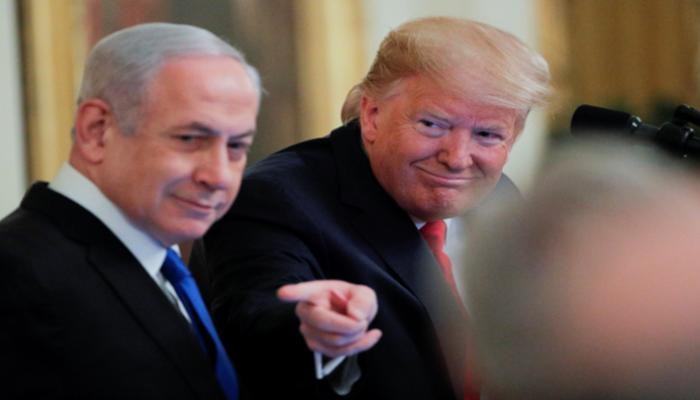 الرئيس الأمريكي دونالد ترامب خلال المؤتمر الصحفي