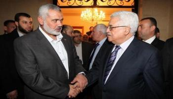 الرئيس الفلسطيني ورئيس المكتب السياسي لحماس - أرشيفية