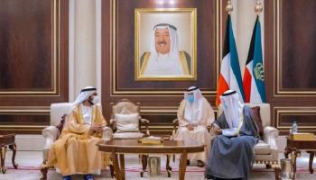 الشيخ محمد بن راشد آل مكتوم وأمير الكويت الشيخ نواف الأحمد