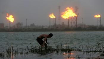 منصة لإنتاج النفط - أرشيفية