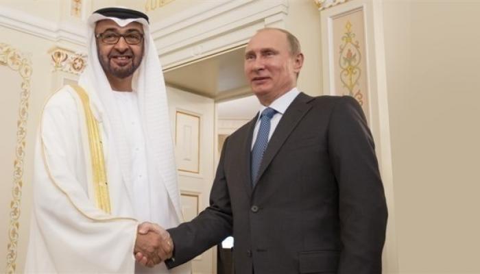 الشيخ محمد بن زايد آل نهيان والرئيس الروسي فلاديمير بوتين