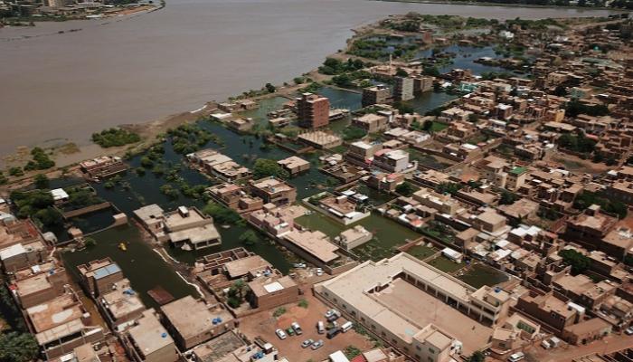 خسائر بشرية ومادية جراء الفيضانات بالسودان