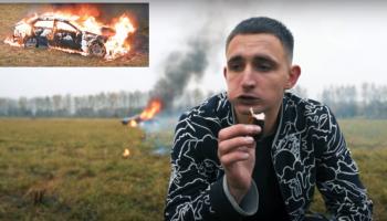 ليتفين حرق سيارته بعد أن فقد الأمل في إصلاحها