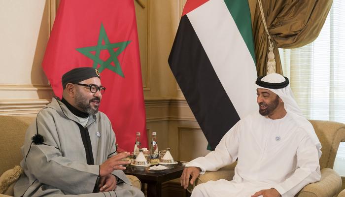 الشيخ محمد بن زايد آل نهيان وملك المغرب