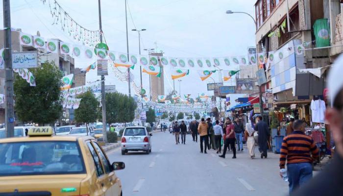 جانب من استعدادات العراقيين ليلة المولد النبوي