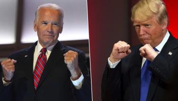 Le locataire de la Maison Blanche, Donald Trump, et son rival démocrate, Joe Biden, 