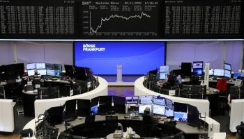 الرسم البياني لمؤشر أسعار الأسهم الألمانية DAX في بورصة فرانكفورت