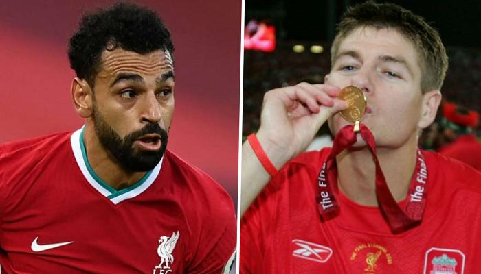 محمد صلاح وستيفن جيرارد