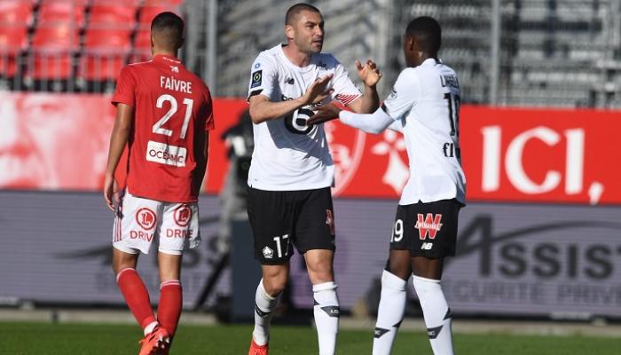 من مواجهة ليل أمام استاد بريست بالدوري الفرنسي