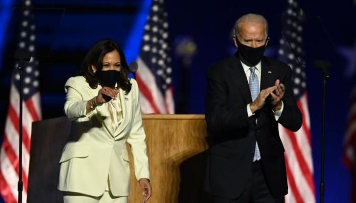 Joe Biden et de Kamala Harris après leur victoire