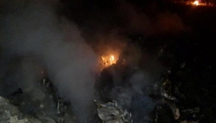  موقع سقوط الطائرة الروسية في أذربيجان
