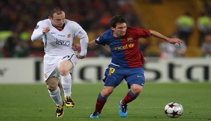 روني ضد برشلونة في نهائي 2009