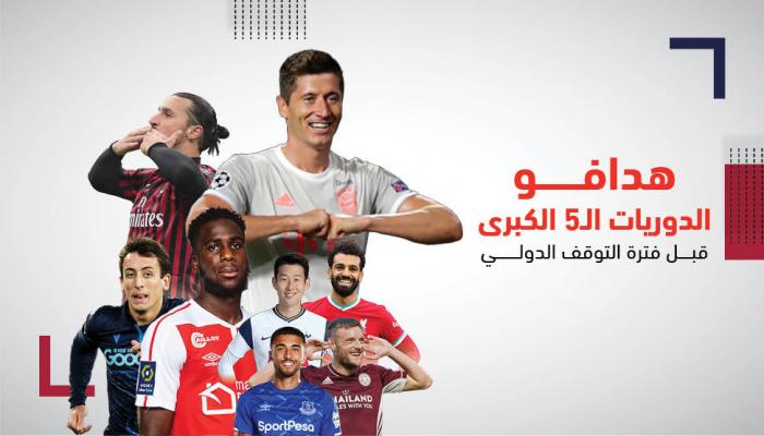 هدافو الدوريات الكبرى