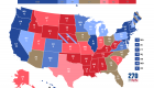 Etats-Unis: la Carte du vote américain démontre un pays fortement divisé