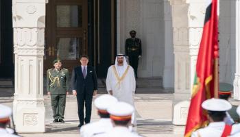 الشيخ محمد بن زايد آل نهيان وجوزيبي كونتي خلال لقاء سابق