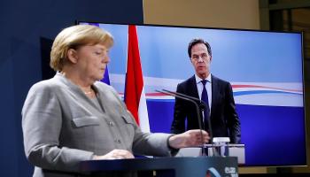 رئيس وزراء هولندا خلال القمة الأوروبية المصغرة بشأن الإرهاب