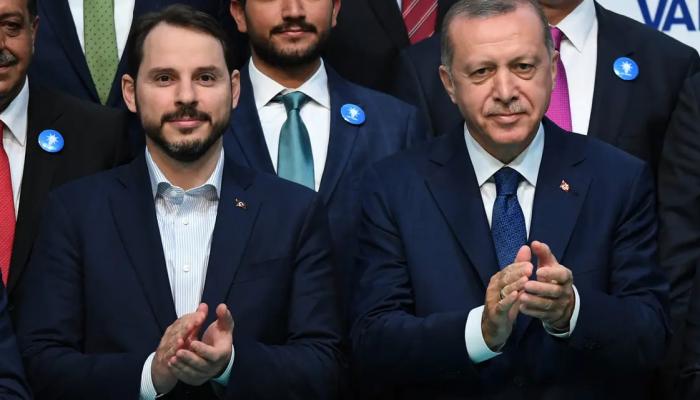 أردوغان ووريثه السياسي براءت ألبيرق - أ ف ب