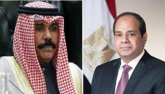 أمير الكويت والرئيس المصري