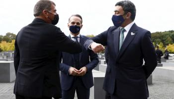 لقاء سابق بين وزيري الخارجية الإماراتي والإسرائيلي