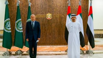 الشيخ عبدالله بن زايد آل نهيان والأمين العام للجامعة العربية