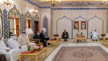 ولي عهد أبوظبي وعاهلا البحرين والأردن في أبوظبي