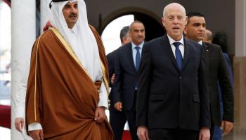 قيس سعيد وتميم بن حمد