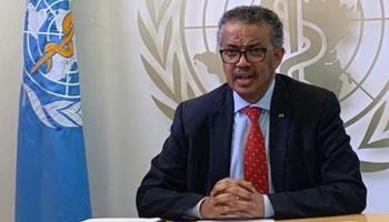 مدير منظمة الصحة العالمية تيدروس أدهانوم 