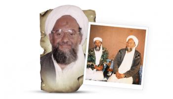 أيمن الظواهري زعيم تنظيم القاعدة الإرهابي
