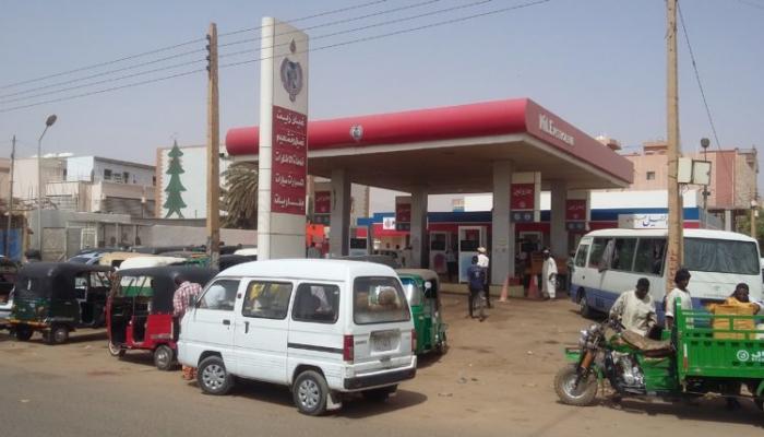 محطة وقود في السودان