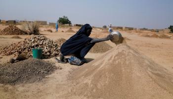 مخيم للنازحين في ضواحي واغادوغو