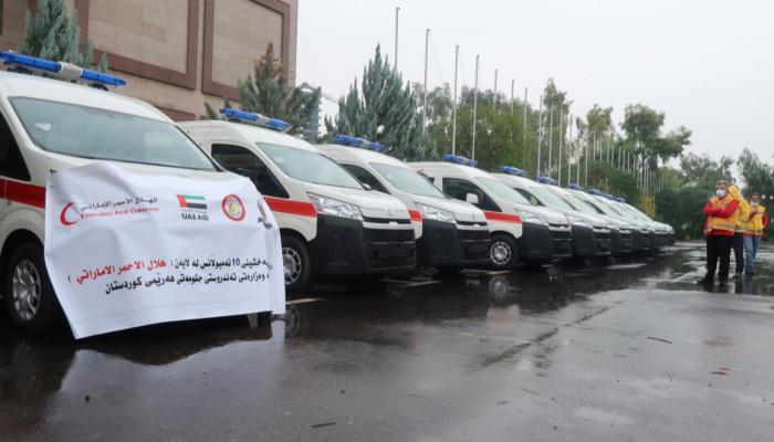 الهلال الأحمر الإماراتي يغيث 14 مخيما في كردستان العراق