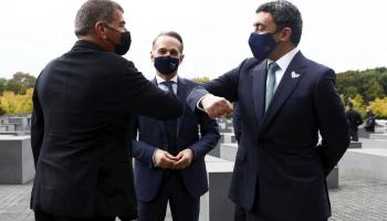 لقاء سابق بين وزيري الخارجية الإماراتي والإسرائيلي