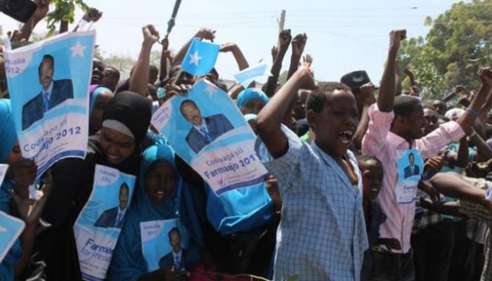 جانب من الدعاية في الانتخابات السابقة بالصومال