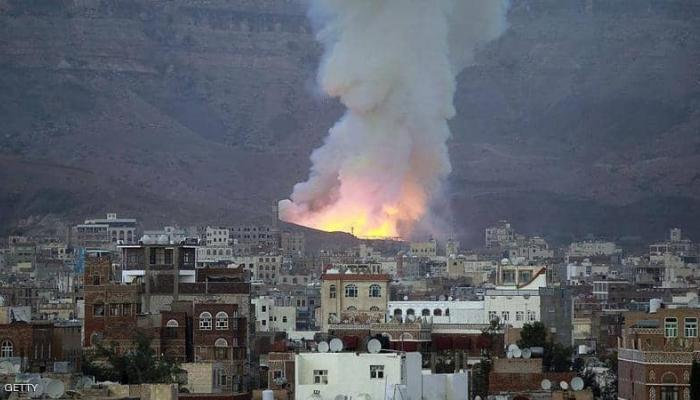 انفجار سابق بأحد مخازن الأسلحة الحوثية في صنعاء