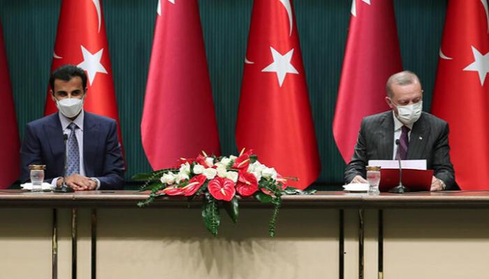 أردوغان وأمير قطر