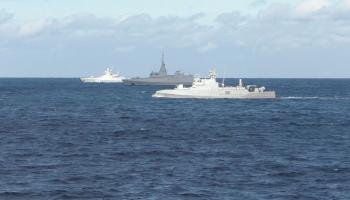 جانب من التدريب البحري المصري الروسي المشترك