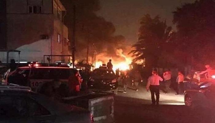 انفجار سابق وسط بغداد