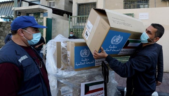 غزة تحصل على مساعدات طبية حيوية مع زيادة إصابات كوفيد-19