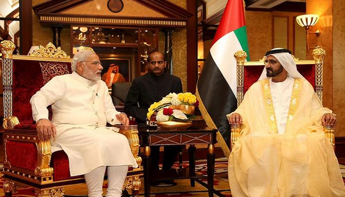 الشيخ محمد بن راشد آل مكتوم وناريندرا مودي - أرشيفية
