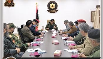 الغرفة الأمنية ببنغازي برئاسة الفريق عبد الرازق الناضوري