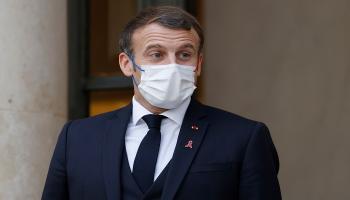 الرئيس الفرنسي إيمانويل ماكرون - أ.ف.ب 