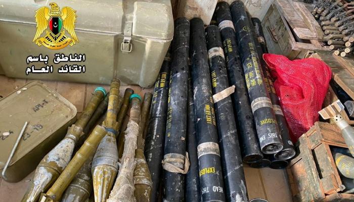 مضبوطات خلية تنظيم القاعدة في أوباري جنوب ليبيا