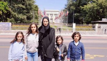 أسماء ريان زوجة الشيخ طلال آل ثاني وأطفالها