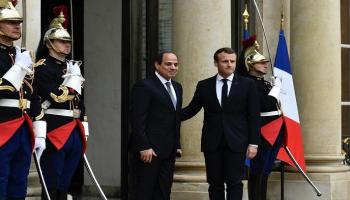 ماكرون والسيسي في لقاء سابق بالإليزيه- أرشيفية