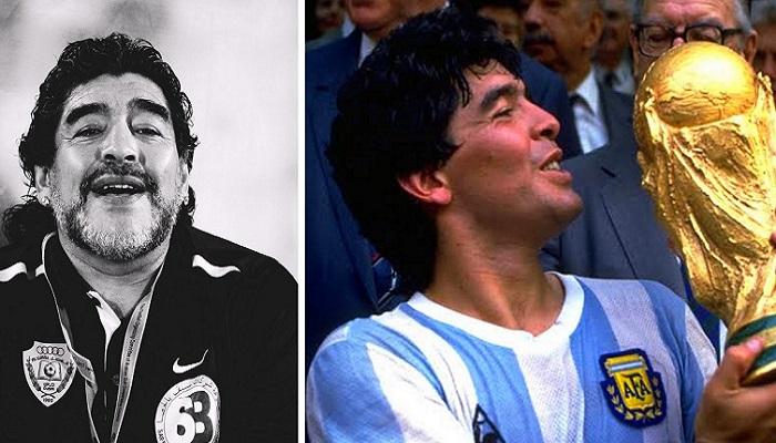 الأسطورة الأرجنتينية دييجو أرمندو مارادونا