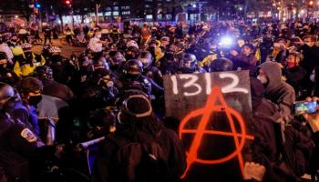 جانب من مظاهرات أنصار ترامب